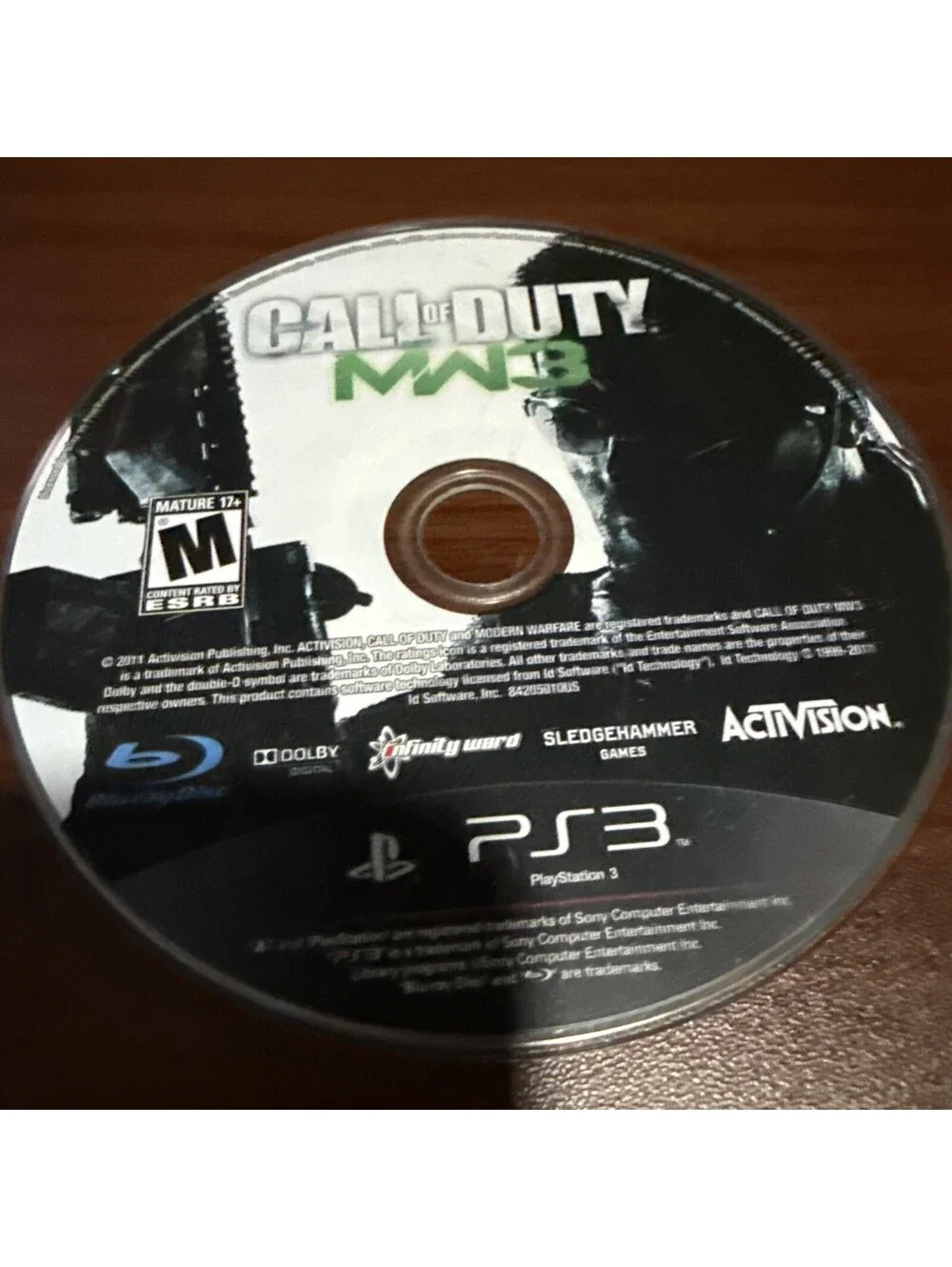 Call Of Duty Modern Warfare 3 Sony Playstation 3 PS3 Disc Only